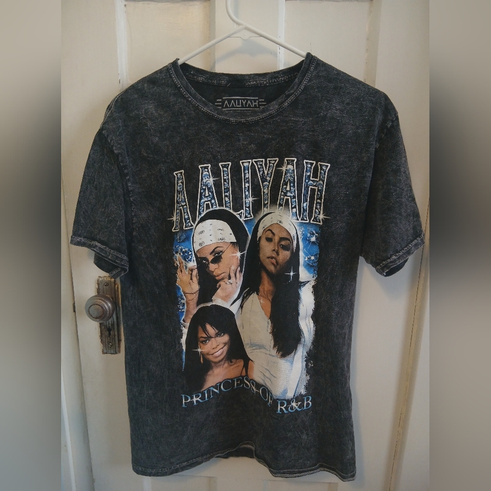 Aaliyah Shirt Vintage 90s Y2k R&B Music Band Merch Original Top Women Men Unisex